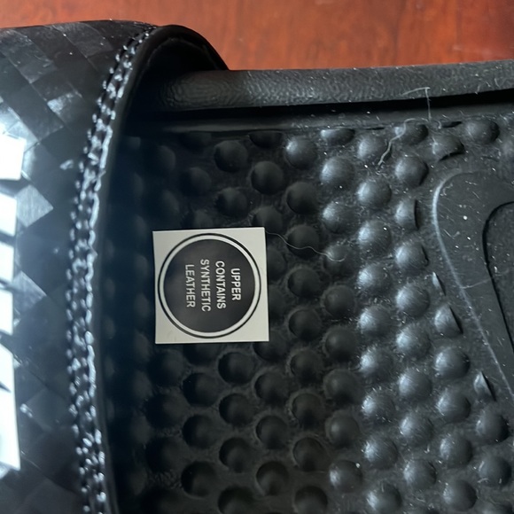 Custom bling , black Nike benassi slides - Picture 4 of 9
